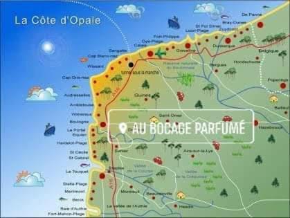 Au Bocage Parfume Gite La Cigaline Wirwignes Szoba fotó
